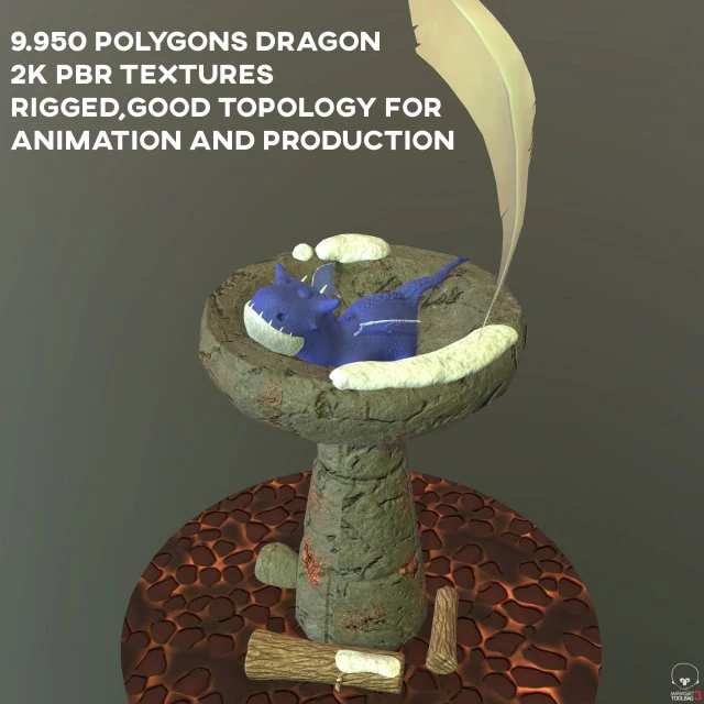 evolution dragon 3D Model .c4d .max .obj .3ds .fbx .stl .blend 