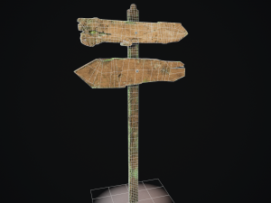 old signpost 3D 模型