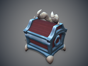stylized chest 3D 模型