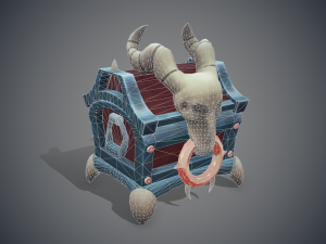 stylized chest 3D 模型