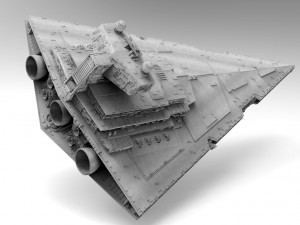 imperial ii star destroyer star wars - high detail level 3Dモデル