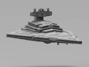 Imperial II Star Destroyer Star Wars: alto livello di dettaglio Modello 3D