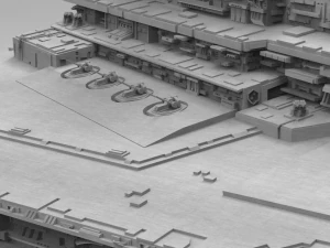 Imperial II Star Destroyer Star Wars: alto livello di dettaglio Modello 3D