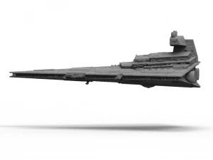 Imperial II Star Destroyer Star Wars: alto livello di dettaglio Modello 3D