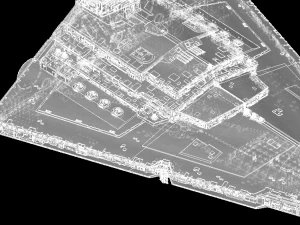 Imperial II Star Destroyer Star Wars: alto livello di dettaglio Modello 3D