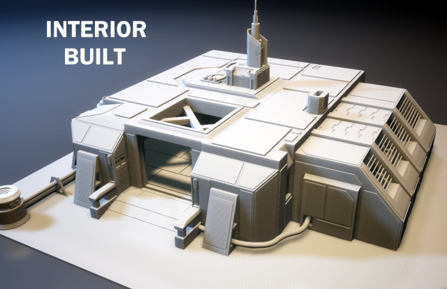 sci-fi rpg house with interior - high details level vr - ar - low-poly 3D Model .c4d .max .obj .3ds .fbx .stl .blend 