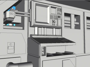 sci-fi rpg house with interior - high details level vr - ar - low-poly 3D Model