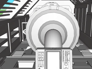 sci-fi rpg house with interior - high details level vr - ar - low-poly 3D Model