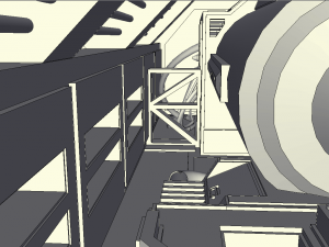 sci-fi rpg house with interior - high details level vr - ar - low-poly 3D Model