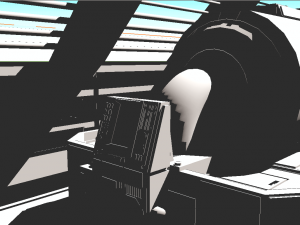 sci-fi rpg house with interior - high details level vr - ar - low-poly 3D Model
