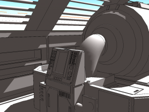 sci-fi rpg house with interior - high details level vr - ar - low-poly 3D Model