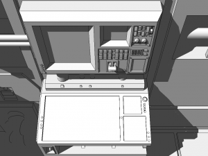 sci-fi rpg house with interior - high details level vr - ar - low-poly 3D Model