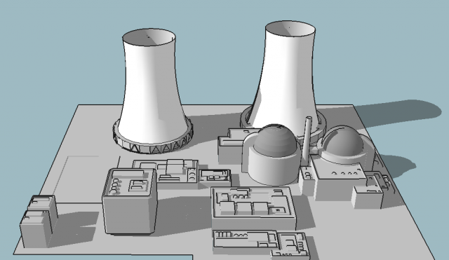 nuclear power plant 3Dモデル .c4d .max .obj .3ds .fbx .stl .blend 
