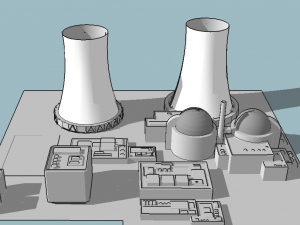 nuclear power plant 3D Model