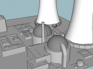 nuclear power plant 3Dモデル