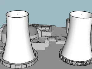 nuclear power plant 3D Model