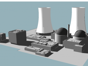 nuclear power plant 3Dモデル