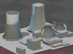 nuclear power plant 3D Model