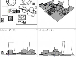 nuclear power plant 3Dモデル