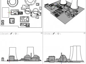 nuclear power plant 3D Model