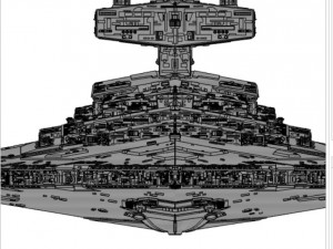 imperial 1 class star destroyer - star wars Modello 3D