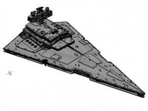 imperial 1 class star destroyer - star wars Modello 3D