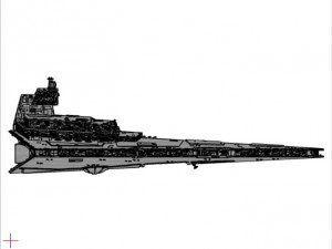 imperial 1 class star destroyer - star wars Modello 3D