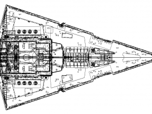 imperial 1 class star destroyer - star wars Modello 3D