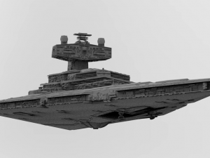 imperial 1 class star destroyer - star wars Modello 3D