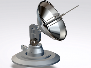 sci-fi parabolic antenna - high detail level 3d print model 3D Model