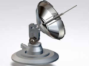 sci-fi parabolic antenna - high detail level 3d print model 3D मॉडल