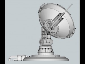 sci-fi parabolic antenna - high detail level 3d print model Model 3D
