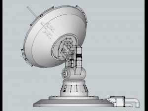 sci-fi parabolic antenna - high detail level 3d print model Model 3D