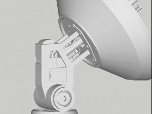 sci-fi parabolic antenna - high detail level 3d print model Model 3D