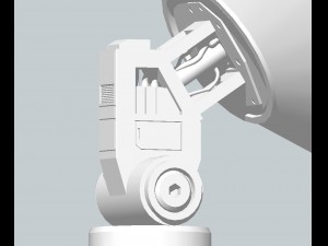 sci-fi parabolic antenna - high detail level 3d print model Model 3D