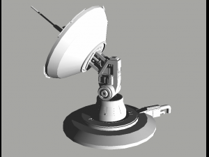 sci-fi parabolic antenna - high detail level 3d print model Model 3D