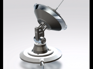 sci-fi parabolic antenna - high detail level 3d print model Model 3D