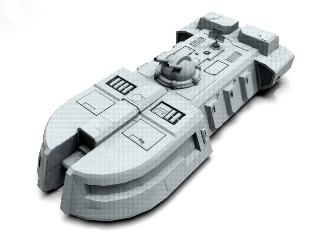star wars - itt imperial troop transport vr - ar - low-poly Modello 3D .c4d .max .obj .3ds .fbx .stl .blend 