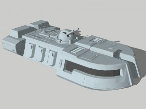 star wars - itt imperial troop transport vr - ar - low-poly Modello 3D