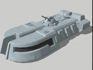 star wars - itt imperial troop transport vr - ar - low-poly Modello 3D