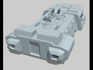 star wars - itt imperial troop transport vr - ar - low-poly Modello 3D