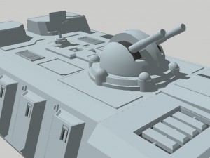 star wars - itt imperial troop transport vr - ar - low-poly Modello 3D