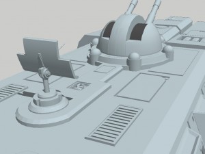 star wars - itt imperial troop transport vr - ar - low-poly Modello 3D