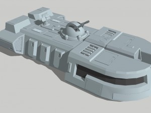 star wars - itt imperial troop transport vr - ar - low-poly Modello 3D