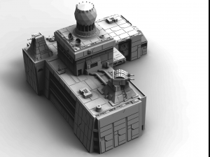 imperial military base - star wars 3D Model
