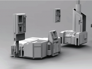 scifi computers kitbash 3D Model