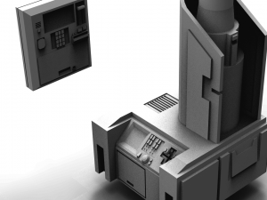 scifi computers kitbash 3D Model