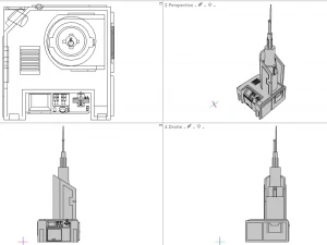 scifi computers kitbash 3D Model
