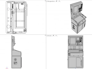 scifi computers kitbash 3D Model