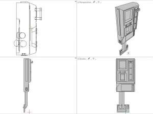scifi computers kitbash 3D Model